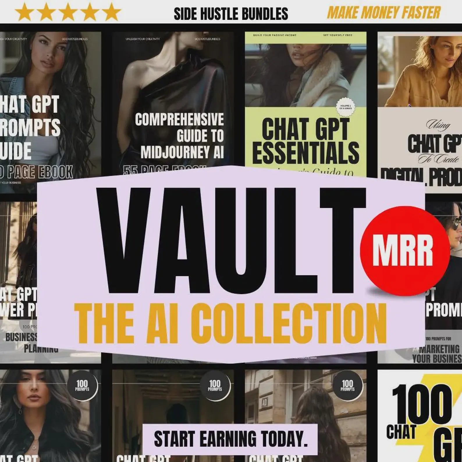 AI Business Starter Kit – 12 Done-For-You Digital Products + Prompts (No Experience Needed)