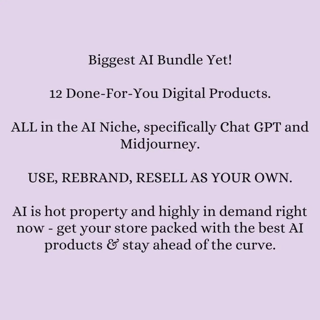 AI Business Starter Kit – 12 Done-For-You Digital Products + Prompts (No Experience Needed)