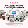 Ultimate Canva Digital Product Bundle (MRR & PLR) with Resell Rights