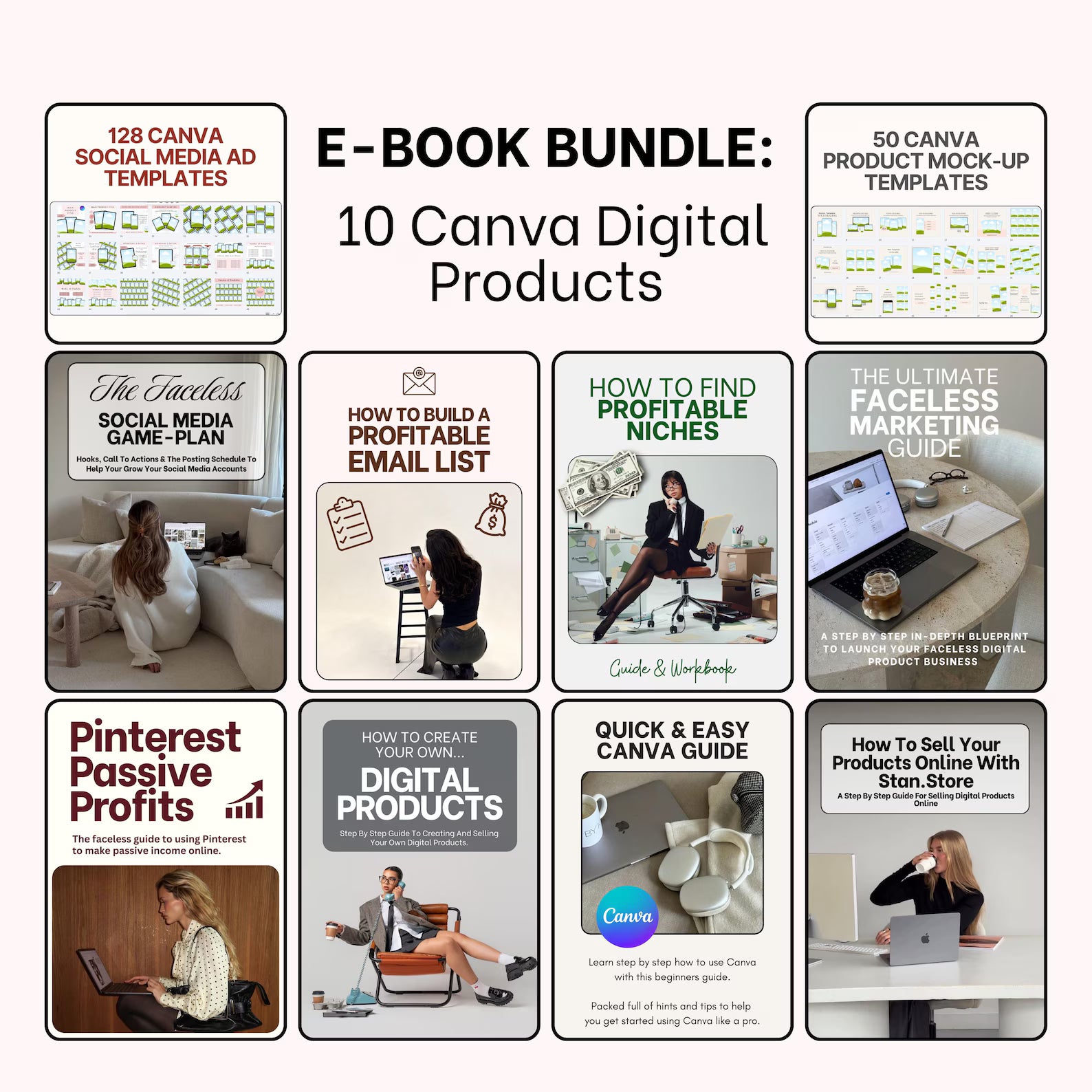 Ultimate Canva Digital Product Bundle (MRR & PLR) with Resell Rights
