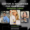 Custom AI Influencer Kit Delivered in 24 Hours (100 Photos + 5 Reels)